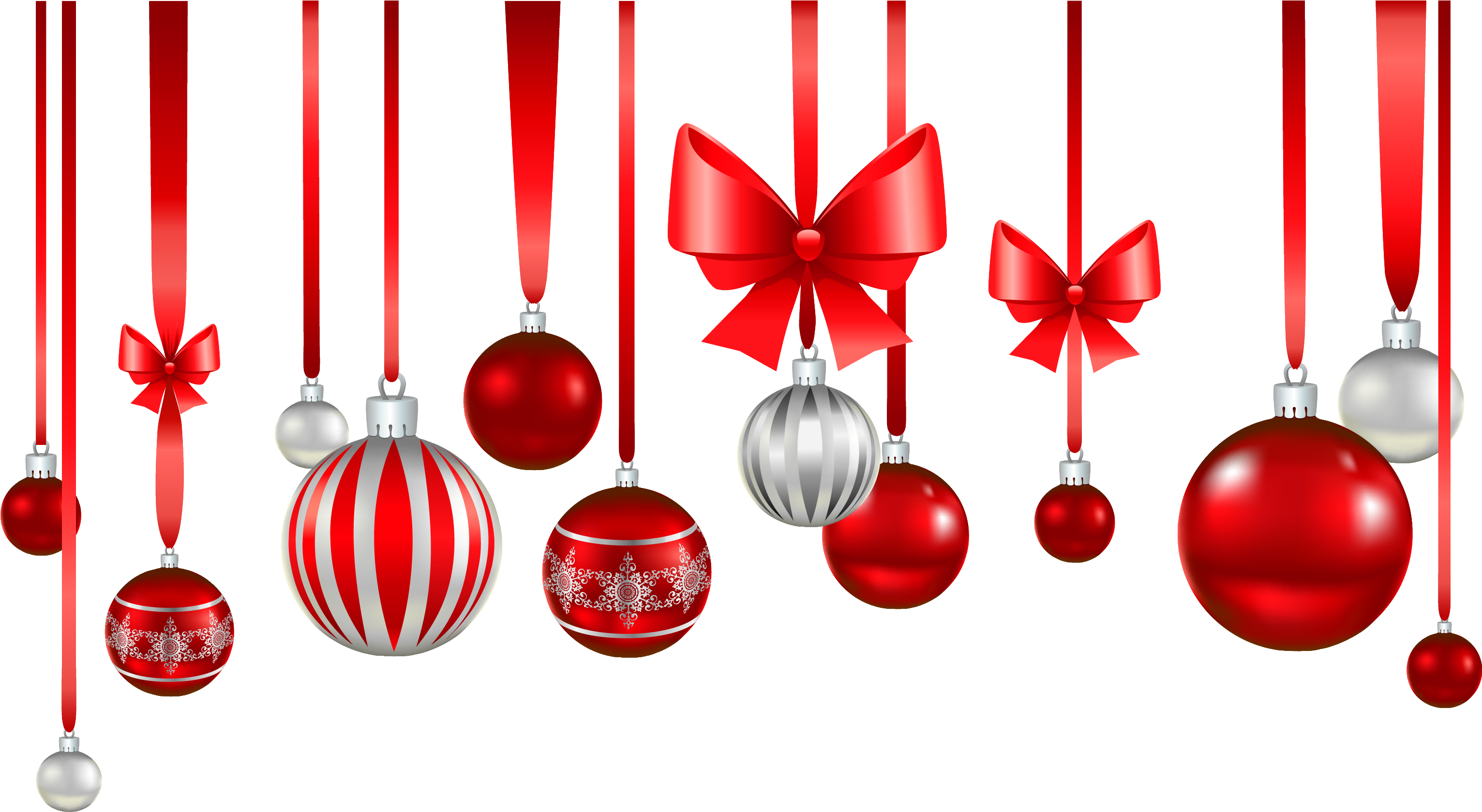 Christmas Decorations Png With Images Download (3102x1698), Png Download