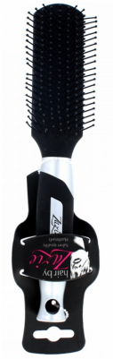 Zazie Hair Brush Oblong Black (400x400), Png Download