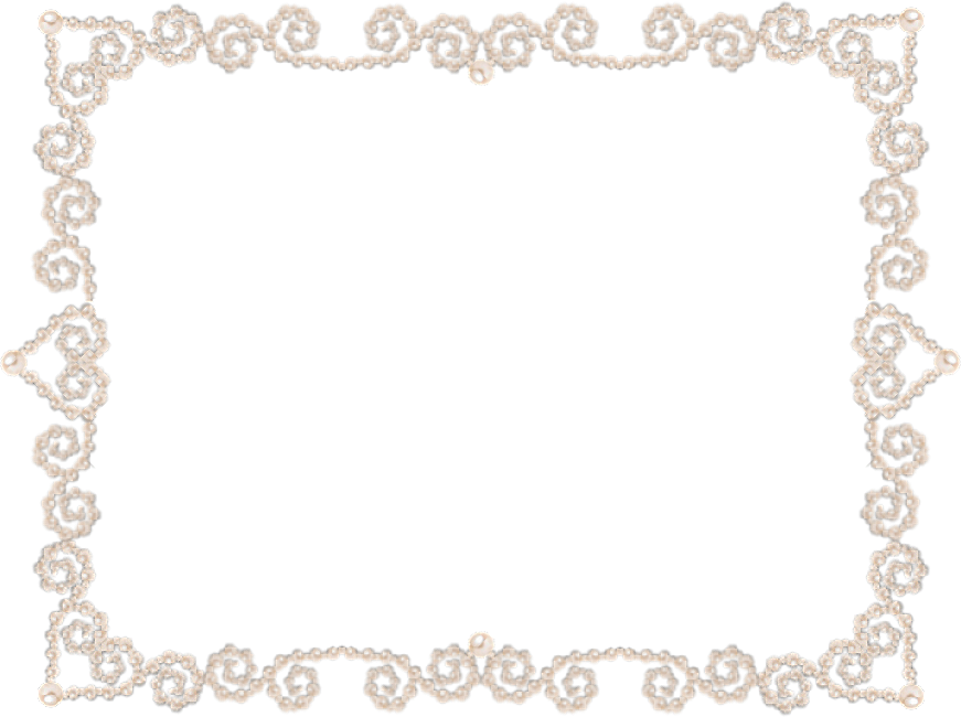 Marco De Perlas En Formato Png - Ivory (871x650), Png Download