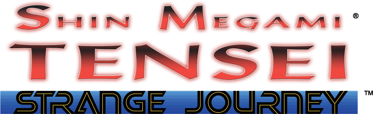 Shin Megami Tensei Strange Journey Logo (1359x461), Png Download