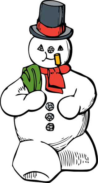 Snowman Clip Art (317x594), Png Download