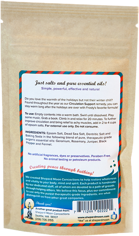 Frosty 4oz Back7 - Paper (600x900), Png Download