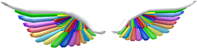 Rainbowwings Of Imagination - Rainbow Wings Of Imagination (420x420), Png Download