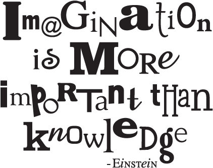 Imagination Is More Important Than Knowledge -einstein - Imagination Is More Than Knowledge (451x451), Png Download
