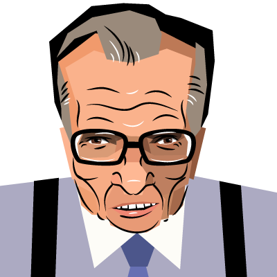 Larry King - The Hungry Man (400x400), Png Download