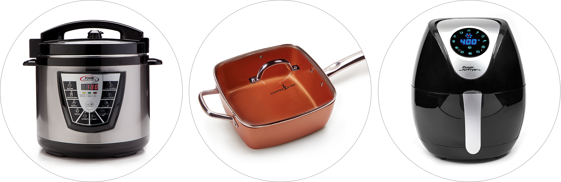 Eric Theiss - Power Pressure Cooker Xl 8 Quart, Digital Non Stick (1920x625), Png Download