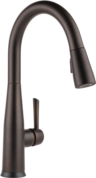 Single Handle Pull-down Kitchen Faucet With Touch2o® - 9113t Bl Dst (600x600), Png Download