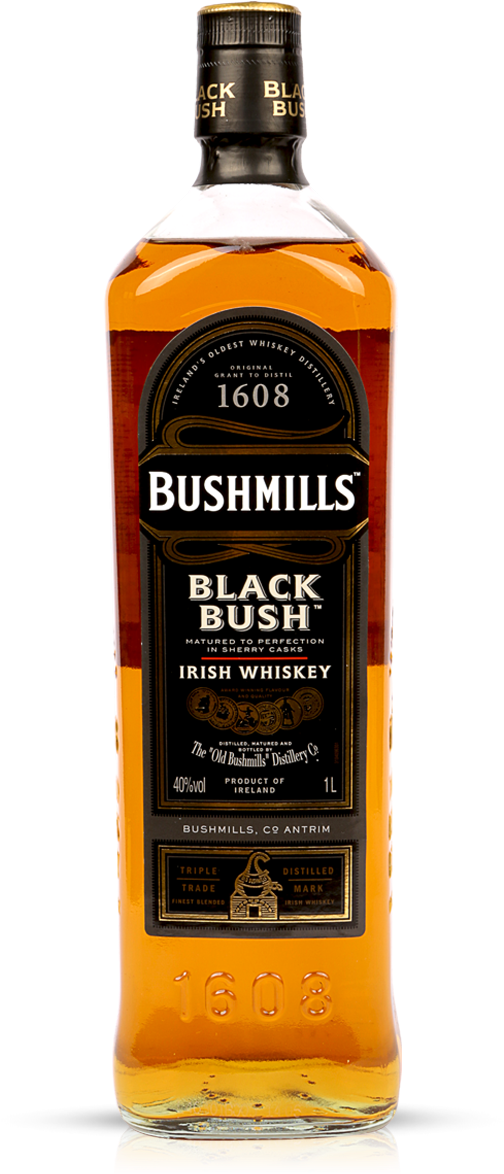 Black Bush 1l - Bushmills Black Bush Blended Whiskey 1 Litre (800x1218), Png Download
