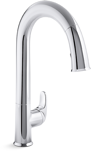 Sensate Faucet - Kohler K-72218-cp Sensate Touchless Kitchen Faucet (434x629), Png Download