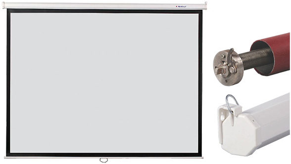 Redleaf Rlht Series Manual Pull Down Ht Projection - Door (600x343), Png Download