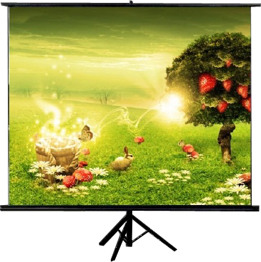 Tripod Screen - Meki Tripod Screen (367x368), Png Download