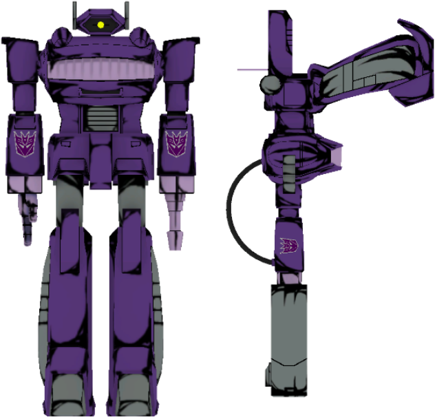 Download Zip Archive - Transformers Devastation Shockwave (750x650), Png Download