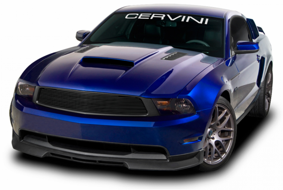 Cervinis Hood Stalker Ii Mustang 2010-2012 Gt V6 - Cervinis Mustang Stalker Ii Hood (980x980), Png Download