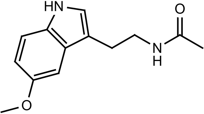 Melatonin-structure - Oxalato De Escitalopram Formula (656x366), Png Download