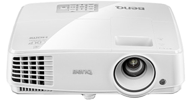 Benq Ms527 With Projector Screen - Benq Mw526 (500x346), Png Download