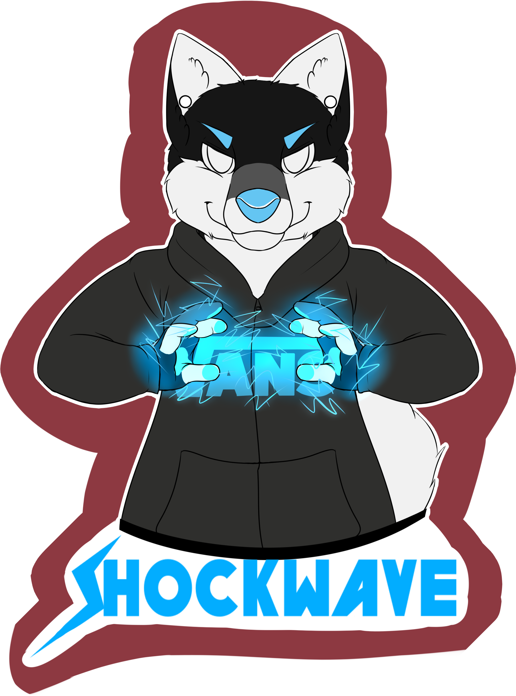 [c] Shockwave Waist Up Badge - Poster (2084x2815), Png Download