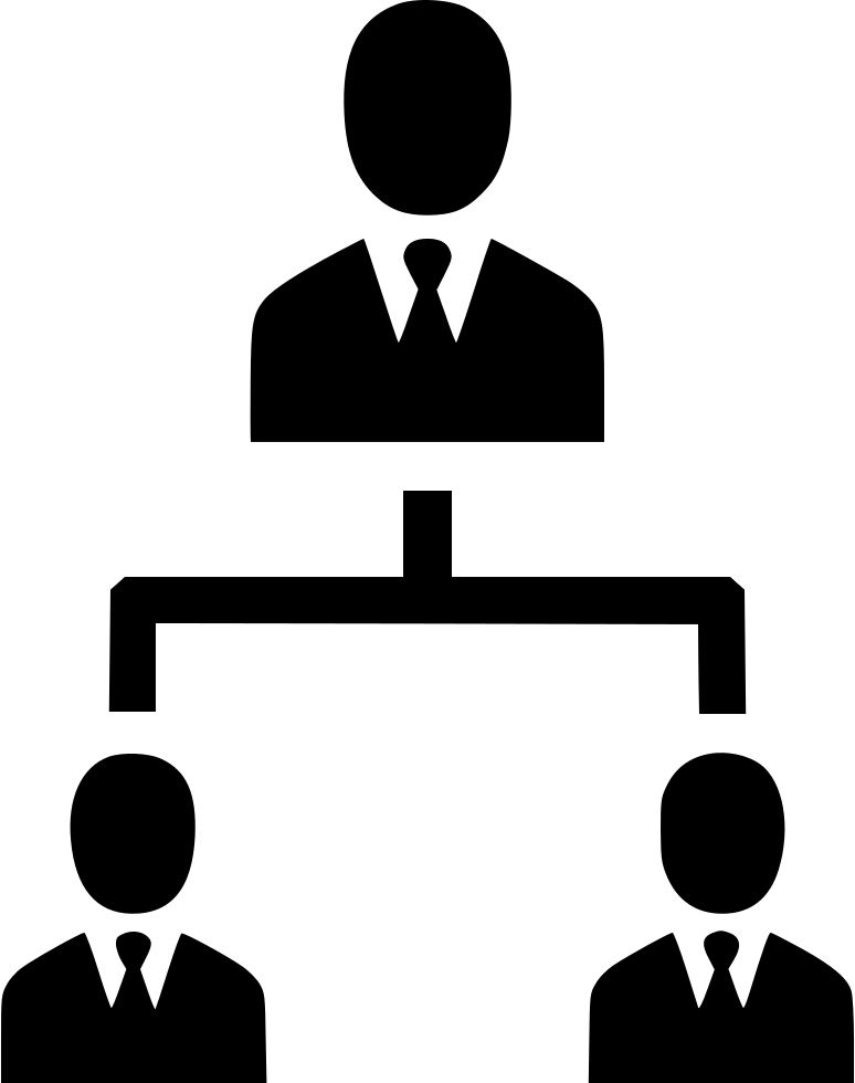 Hierarchy People Management Structure Organization - Organisation Icon (774x980), Png Download