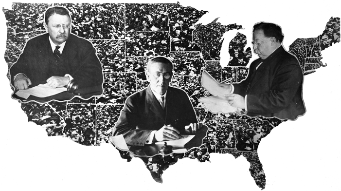 Loc A Poster Illustrating The 1912 Presidential Campaign, - 2018 Political Map Us (701x392), Png Download