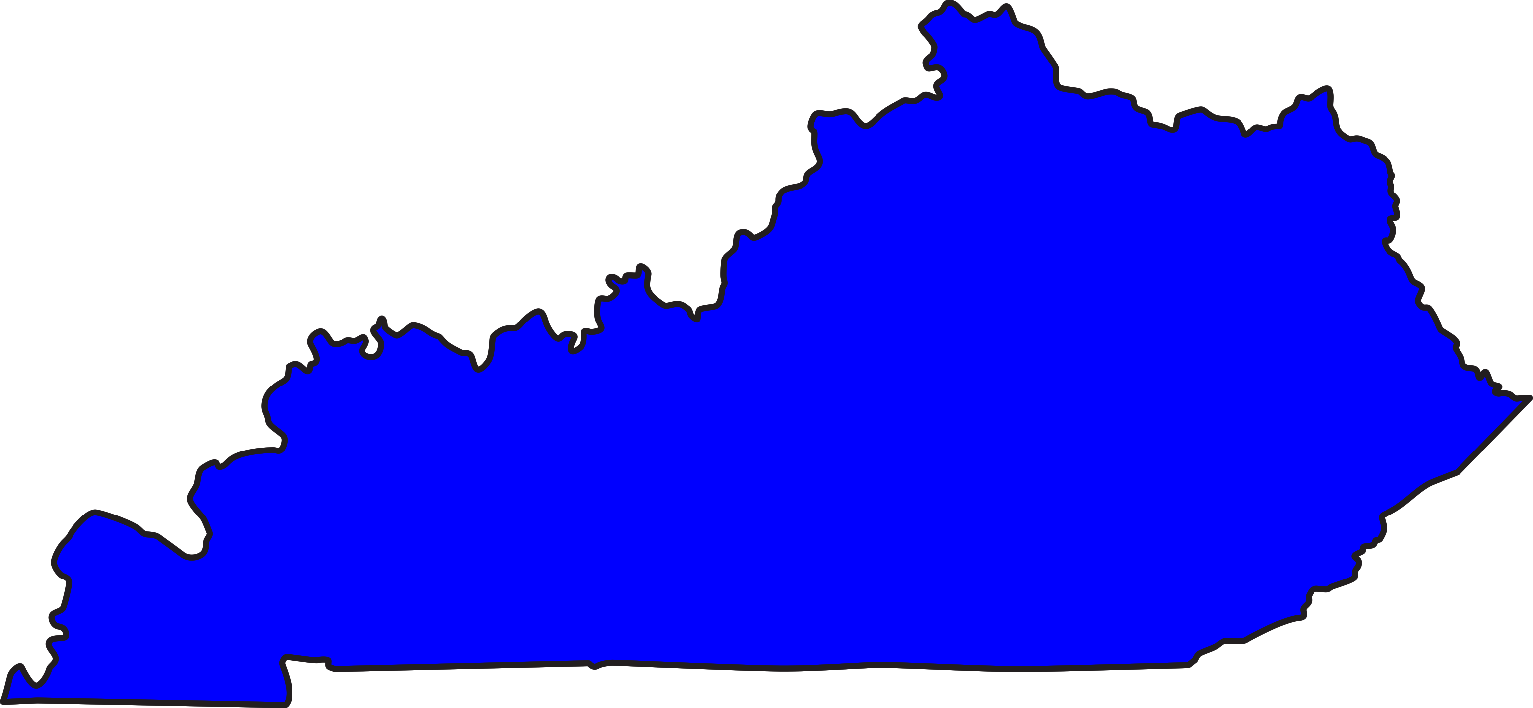 Click Here To Report Seeing A Common Or Northern Watersnake - Kentucky Clip Art (3087x1427), Png Download
