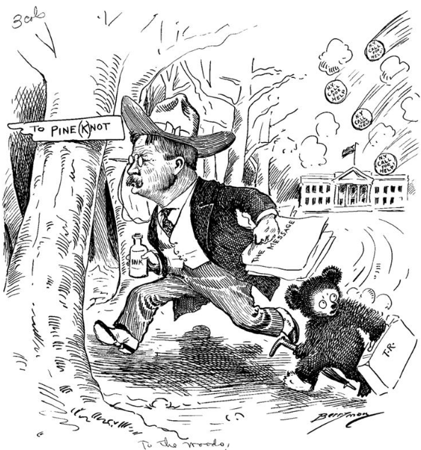Esta Caricatura Política De Clifford Kennedy Berryman - Progressive Era Conservation Political Cartoons (956x635), Png Download