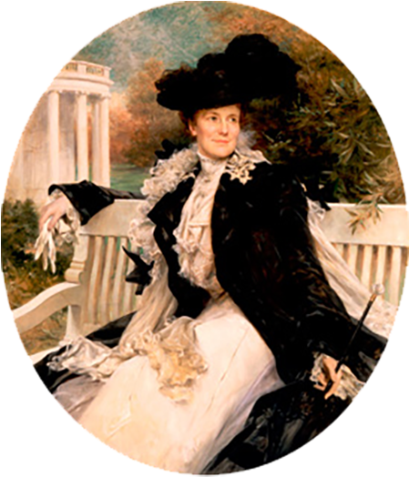 1906 And Several Other Times - Edith Roosevelt White House Portrait (450x530), Png Download