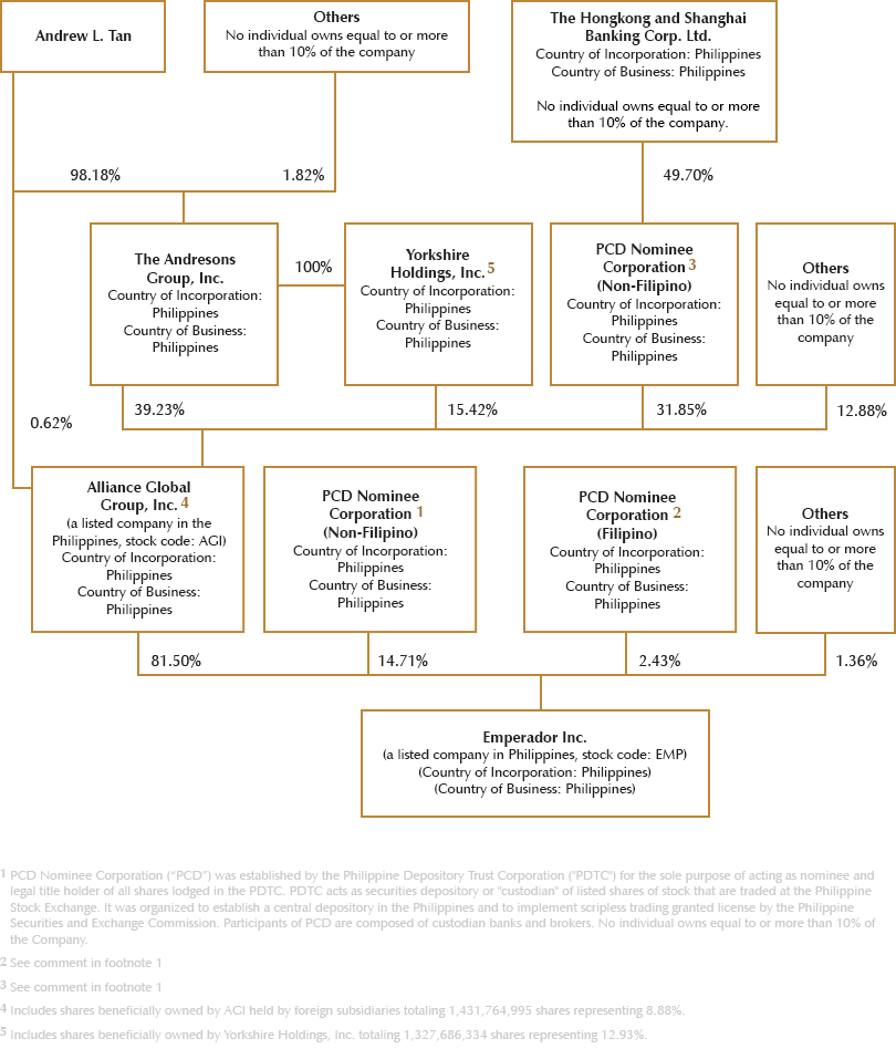 Shareholding Structure Feb292016 - Emperador Brandy (810x948), Png Download