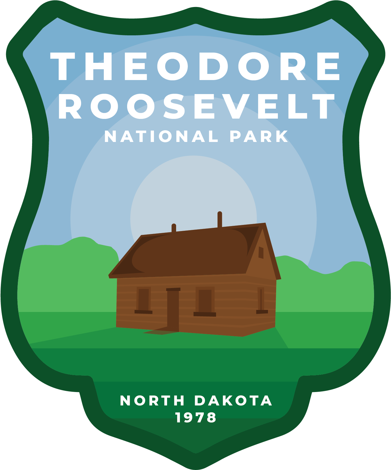 Theodore Roosevelt Vinyl Sticker - Theodore Roosevelt National Park (1728x1728), Png Download
