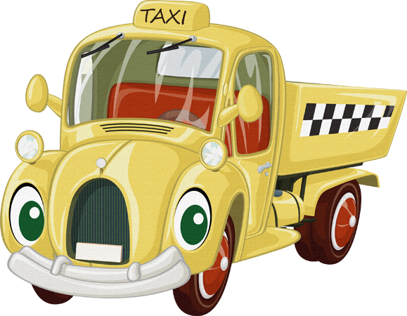 Casas & Transportes - เวก เตอร์ รถ การ์ตูน (579x450), Png Download