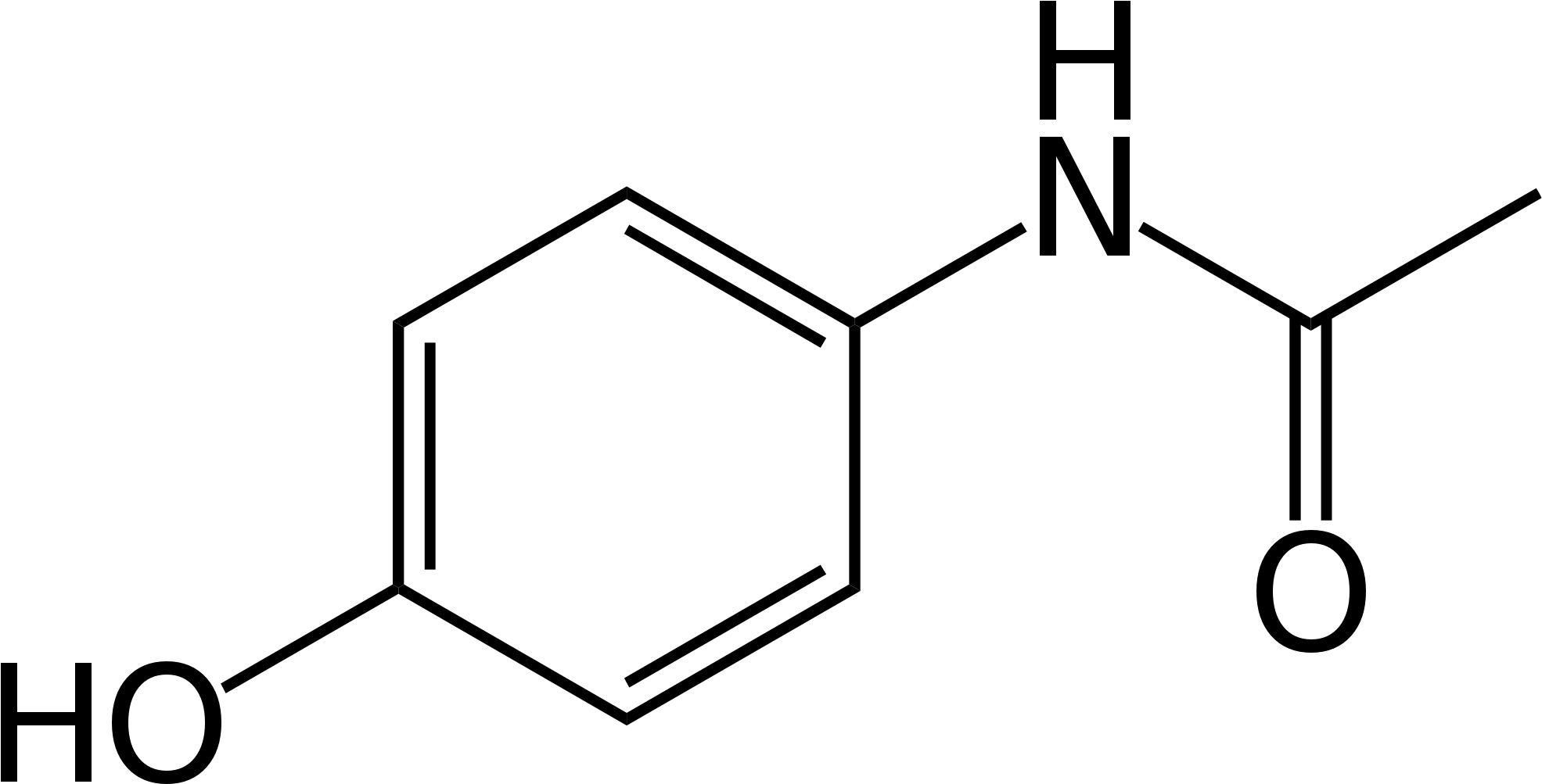 Acetaminophen Toxicity - Skeletal Structure Of Acetaminophen (1200x644), Png Download