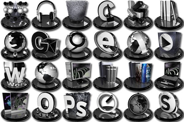 Pack,set - Monochrome (600x400), Png Download