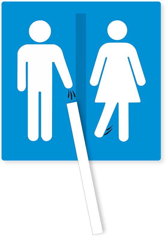 Close - Unisex Access Toilet Sign (563x800), Png Download