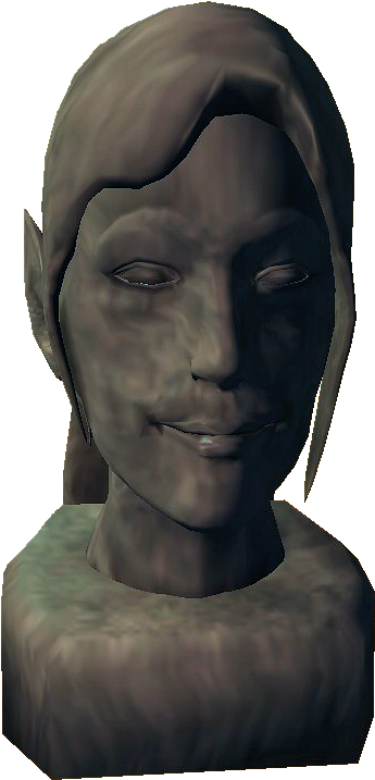 Llathasa's Bust - The Elder Scrolls (485x784), Png Download