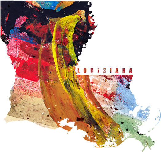 Click And Drag To Re-position The Image, If Desired - Texas Map Art - Painted Map Of Texas (600x600), Png Download