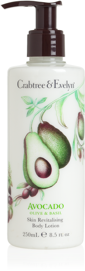 Skin Revitalising Body Lotion - Crabtree & Evelyn Avocado, Olive & Basil Body (1000x1000), Png Download