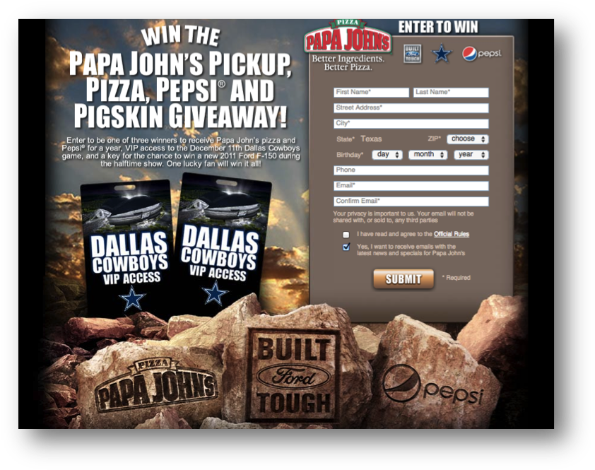 Papa Johns Giveaway 2 - Portable Network Graphics (855x678), Png Download