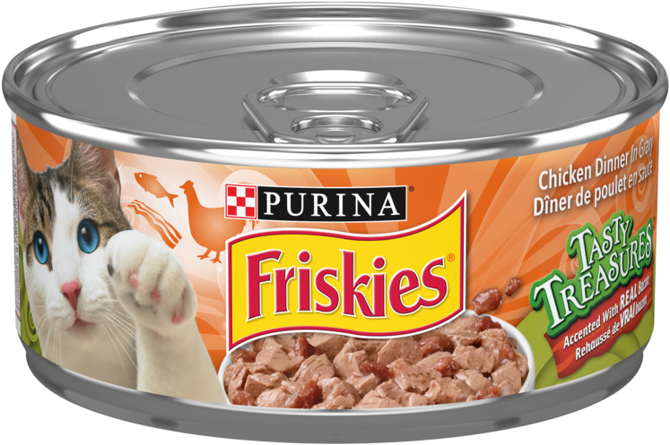 Purina® Friskies® Tasty Treasures™ Chicken Dinner In - Purina Friskies Tasty Treasures Chicken Dinner In Gravy (750x750), Png Download