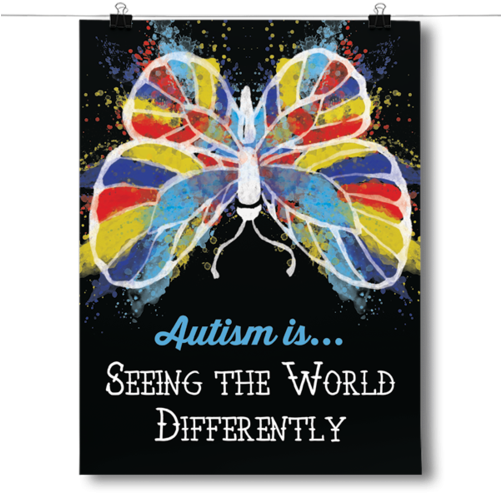 Autism Is Seeing The World Differently - Inspired Posters Autism Is Seeing The World Differently (500x500), Png Download