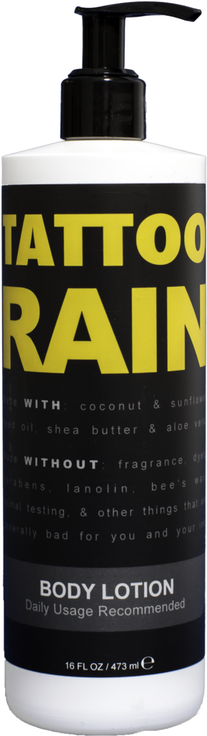 Tattoo Rain Body Lotion (1000x1500), Png Download
