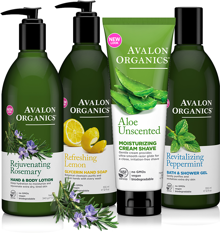 Avalon Organics Bath & Body Care - Avalon Organics Rejuvenating Rosemary Hand And Body (800x800), Png Download