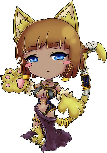 Bastet The Sphinx Monster Girl Encyclopedia By Gabrilux-d9xd9nn - Sphinx Monster Girl (532x609), Png Download
