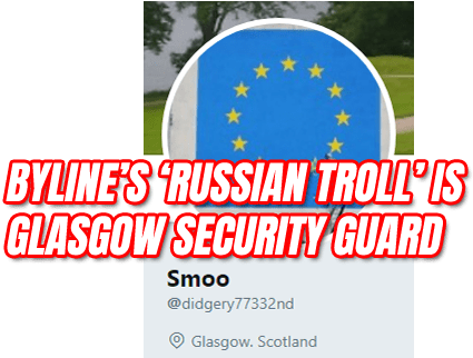 Byline Outs 'russian Troll' Turns Out To Be Glasgow - Flag (540x321), Png Download