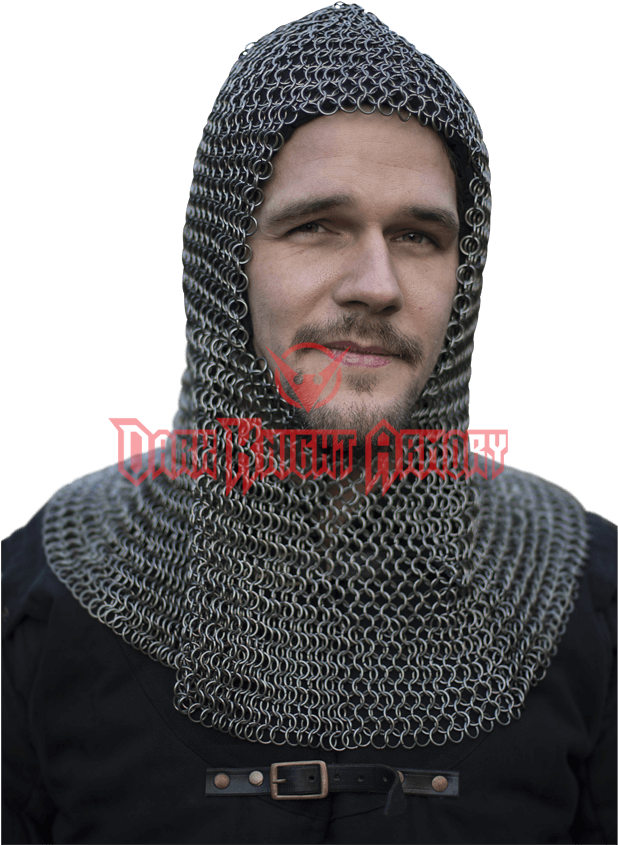 Alaric Chainmail Hood - Cota De Malla Lana (850x850), Png Download