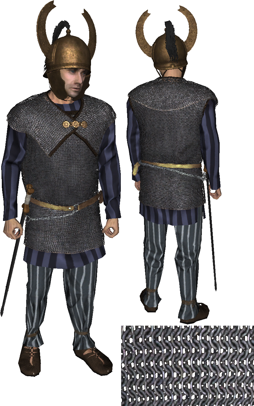 Add Media Report Rss Prev Celtic Chainmail - Mount & Blade (858x1353), Png Download
