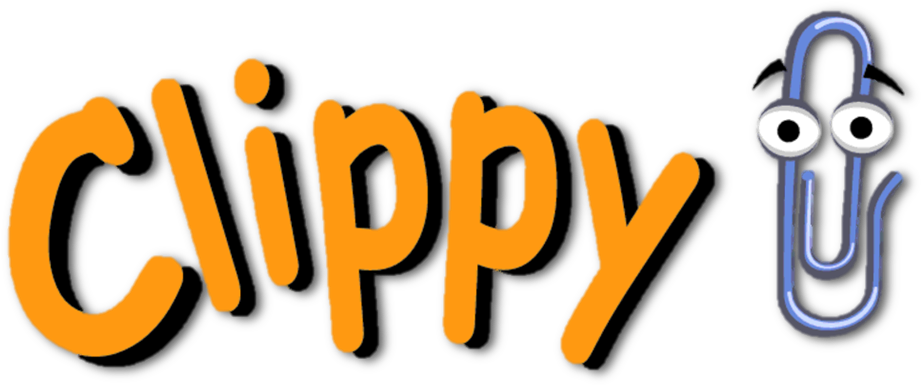 Microsoft Clippy Vector (1006x454), Png Download