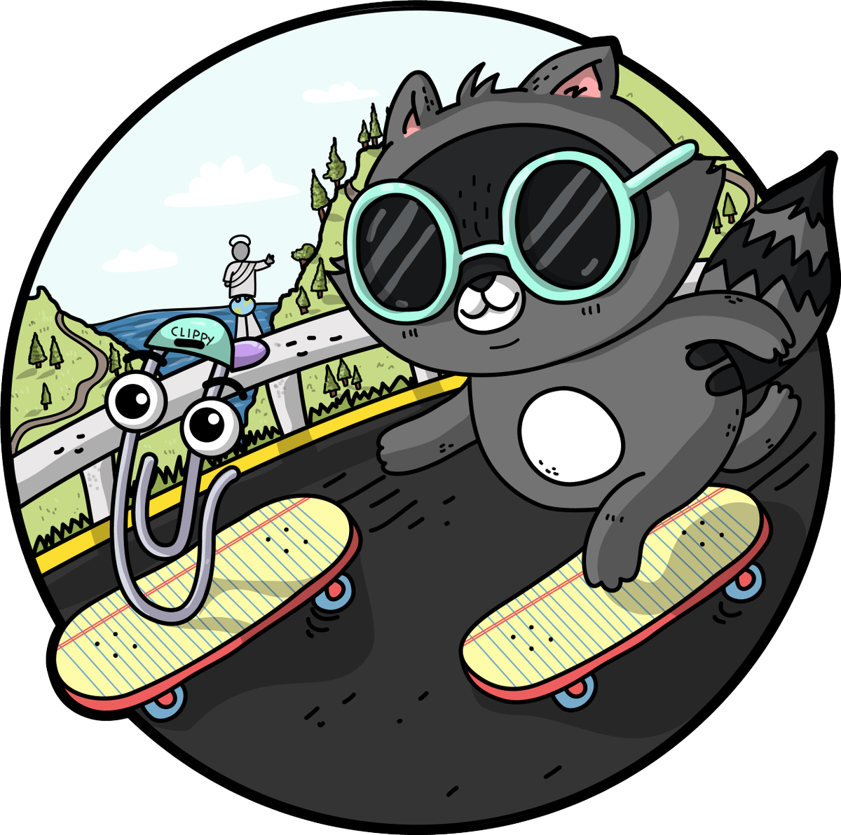 Jessie Frazelle 👩🏼 🚀 On Twitter - Cartoon (1200x1192), Png Download