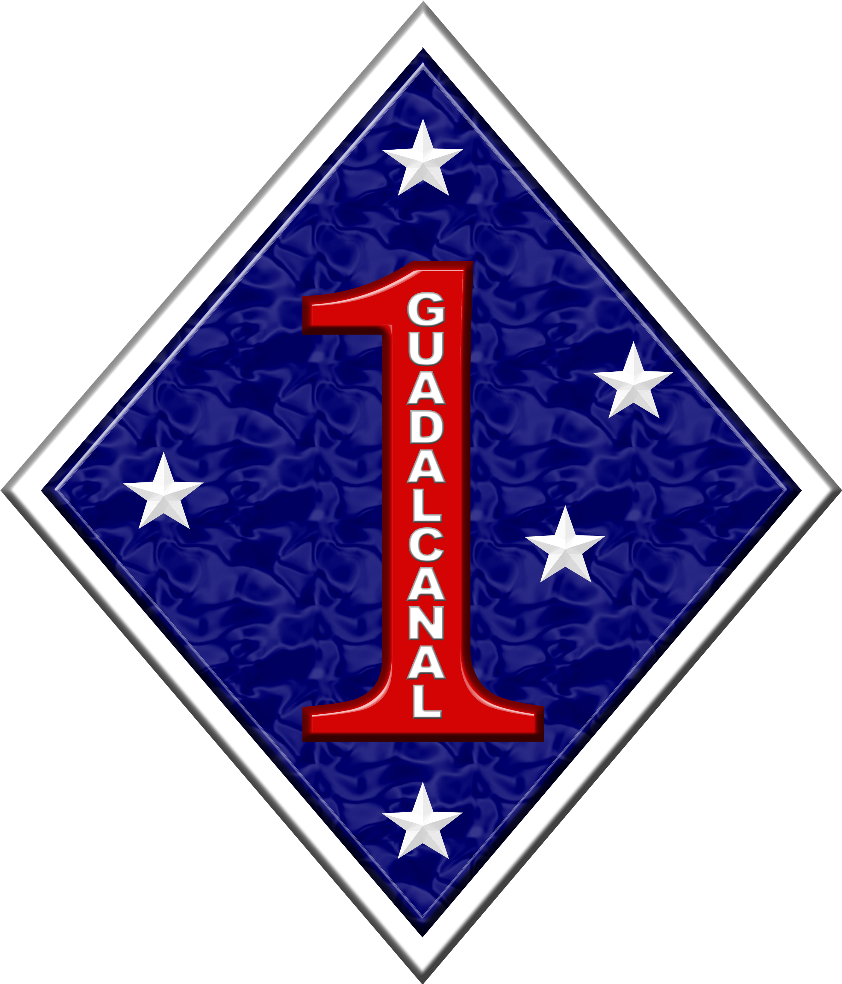 1st Mardiv 2 Insignia - 1st Marine Division (2819x3287), Png Download
