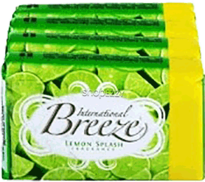 Breeze Lemon Splash Soap 4x - Breeze International Divine Sandal Fragrance Soap 4 (500x500), Png Download