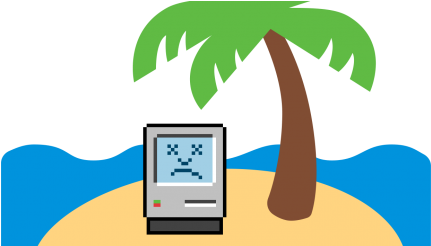 Abandoned Mac - Permalink (520x245), Png Download