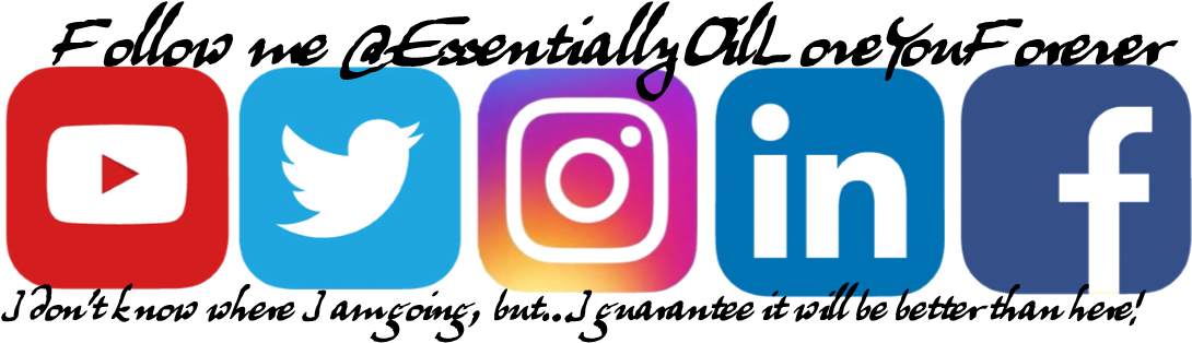 Follow Me I'm Not Sure Where To, But It Will Be Better - Fb Instagram Twitter Logo (1099x381), Png Download