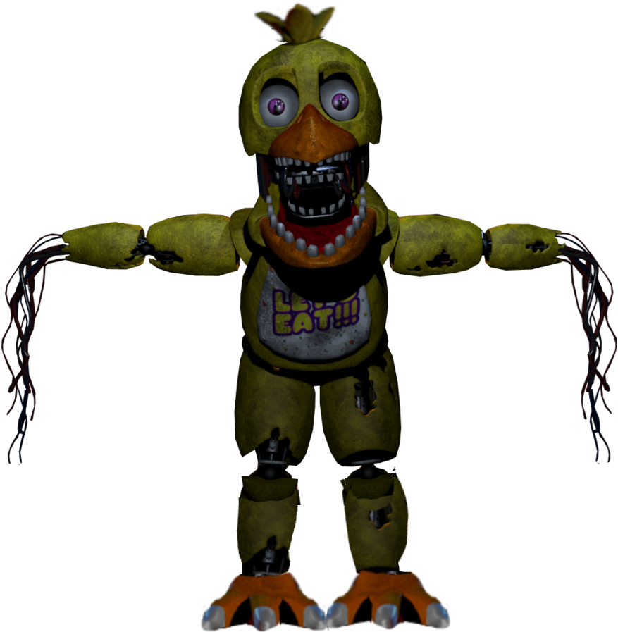Withered Chica (1023x1000), Png Download